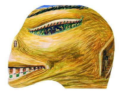 Ovartaci, forvandling, modernisme, outsiderkunst, fra bogen 'Ovartaci. Vild, visionær, verdenskunstner"