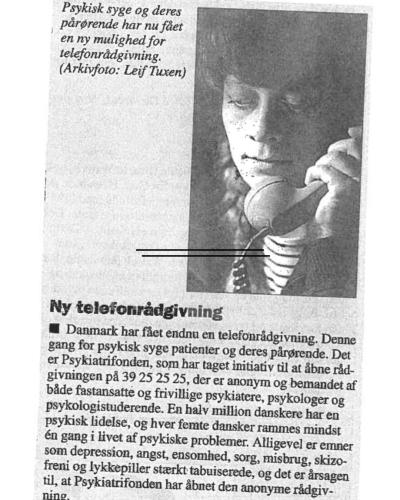 Rådgivningen fylder 25 år, billede fra scrapbog