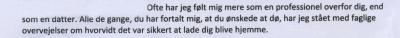 Udsnit af brev fra Cecilie til hendes mor