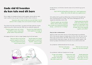 Forside, folder, tal med dit barn om psykisk sygdom
