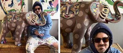 Elefanten i rummet, kunstner, kollage, Francis Bowie