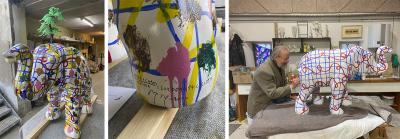 Elefanten i rummet, kunstner, kollage, Bjørn Nørgaard