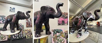 Elefanten i rummet, kunstner, kollage, Laust Højgaard