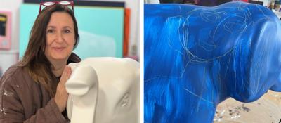 Elefanten i rummet, kunstner, kollage, Lenette Vacher