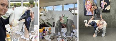 Elefanten i rummet, kunstner, kollage, Line Holtegaard