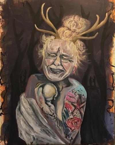 Saara Hernes, maleri 4, til artiklen Fødselsdepressionens skygge