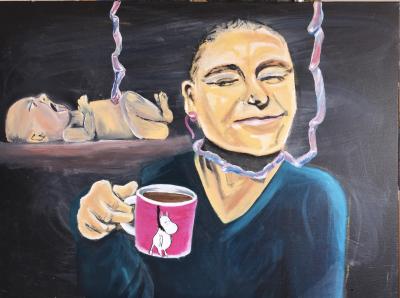 Saara Hernes, maleri 5, til artiklen Fødselsdepressionens skygge