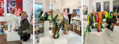 Elefanten i rummet, kunstner, kollage, Mia Willaume