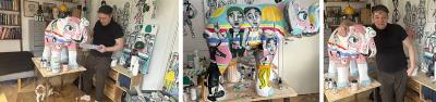 Elefanten i rummet, kunstner, kollage, Morten Ramsland