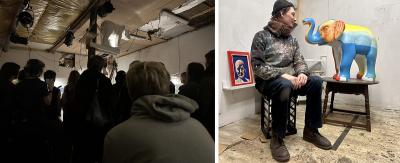 Elefanten i rummet, kunstner, kollage, Qnud Caos