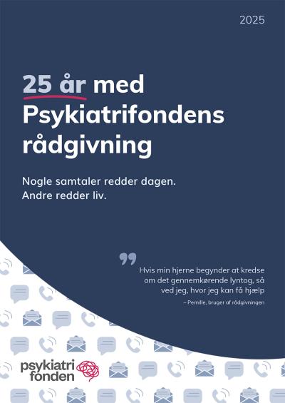 Rådgivningen 25 år, jubilæumsrapport, forside
