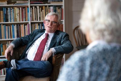 Billede af samtale mellem Søren Ulrik Thomsen og Anne Lindhardt