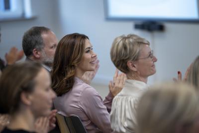 Billeder af HKH Kronprinsesse Mary taget i forbindelse med afholdelsen af Psykiatrifondens jubilæum den 2. november 2021