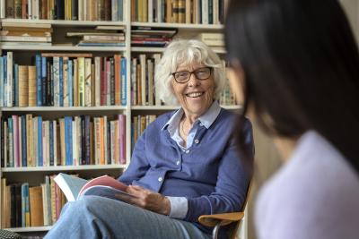 Anne og Sidsel snakker om bogen