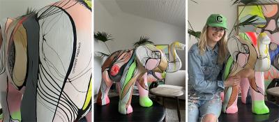 Elefanten i rummet, kunstner, kollage, Christina Juelsgaard