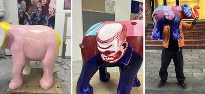 Elefanten i rummet, kunstner, kollage, Mads Edinger