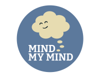 Mind My Mind, logo, lyseblå