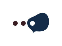 Chat med os, ikon, med luft