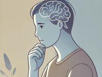 Nyt fra Forskningen, illustration, tænker, hjerne, DALL-E
