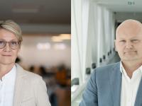 Marianne Skjold og Lars Gaardhøj, S, regionsrådsformand i Region Hovedstaden og kommende regionsrådsformand i Region Østdanmark