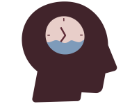 Stress, ikon, mellem, hovedbillede, diagnoseside