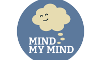 Mind My Mind, logo, lyseblå