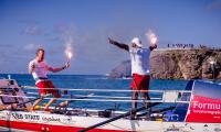 Et billede, der siger langt mere end ord. 5.500 km ved årerne er gennemført. Atlanten krydset ved hjælp af ekstrem styrke, fysisk og psykisk. World's Toughest Row
