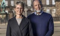 Marianne Skjold Larsen, administrerende direktør, Psykiatrifonden (tv), Torsten Bjørn Jacobsen, formand, Psykiatrifonden (th), 26. april 2022