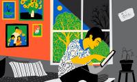 Tema om digital psykiatri, illustration, lavet af Pilat