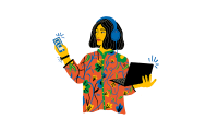 Tema om digital psykiatri, illustration