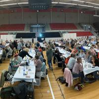 Bred vinkel af deltagere på Psykiatridage